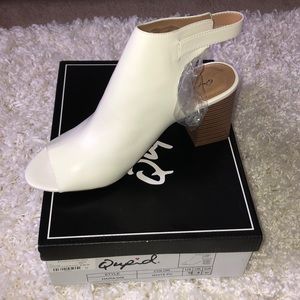 Brand New Francescas White Heeled Booties!